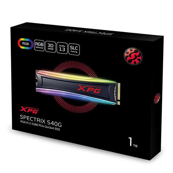 Adata XPG S40G 1TB RGB 3D NAND PCIe Gen3x4 NVMe SSD