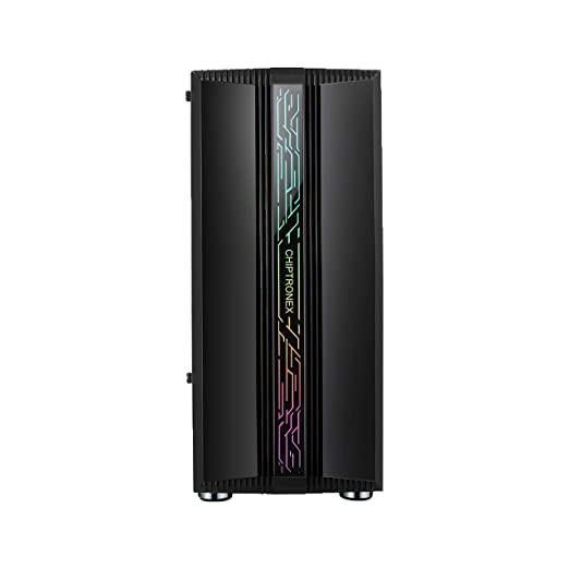 Chiptronex MX4 RGB (ATX) Mid Tower Cabinet With Tempered Glass Side Panel (Black)
