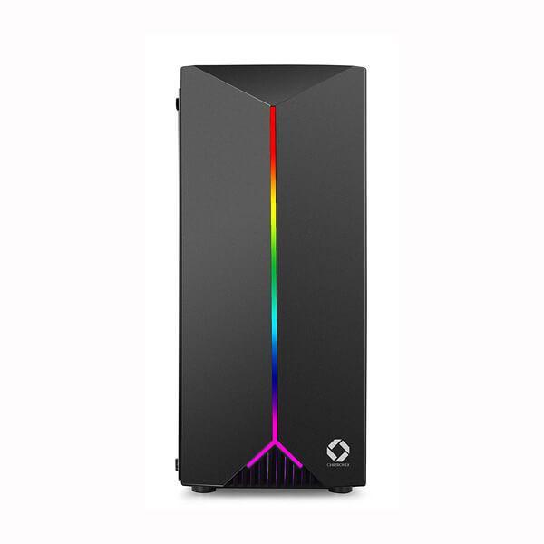 Chiptronex X310B RGB (ATX) Mid Tower Cabinet With Transparent Side Panel (Black)