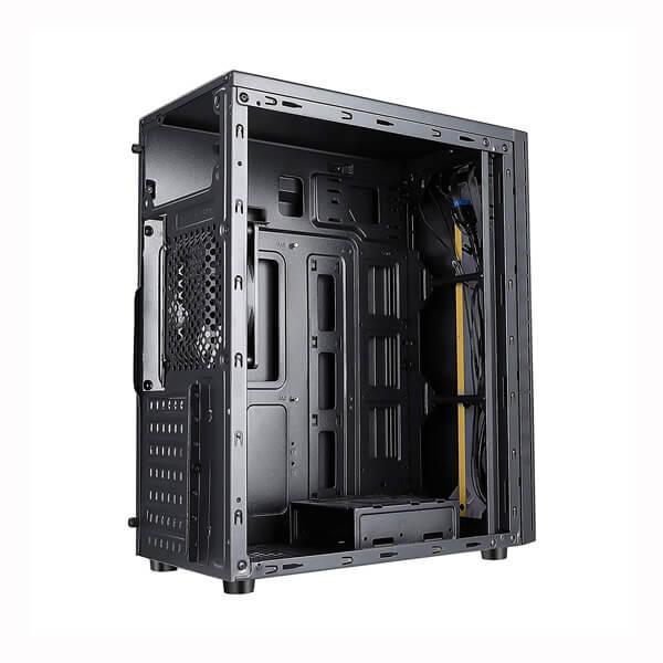 Chiptronex X310B RGB (ATX) Mid Tower Cabinet With Transparent Side Panel (Black)
