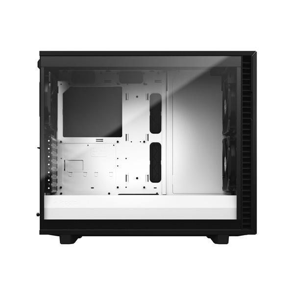 Fractal Design Define 7 Clear (E-ATX) Mid Tower Cabinet With Tempered Glass Side Panel (Black-White)