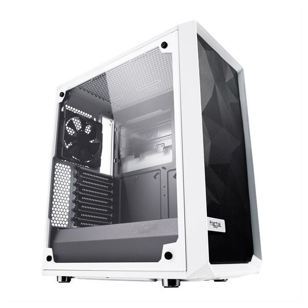 Fractal Design Meshify C (ATX) Mid Tower Cabinet With Tempered Glass Side Panel (White)