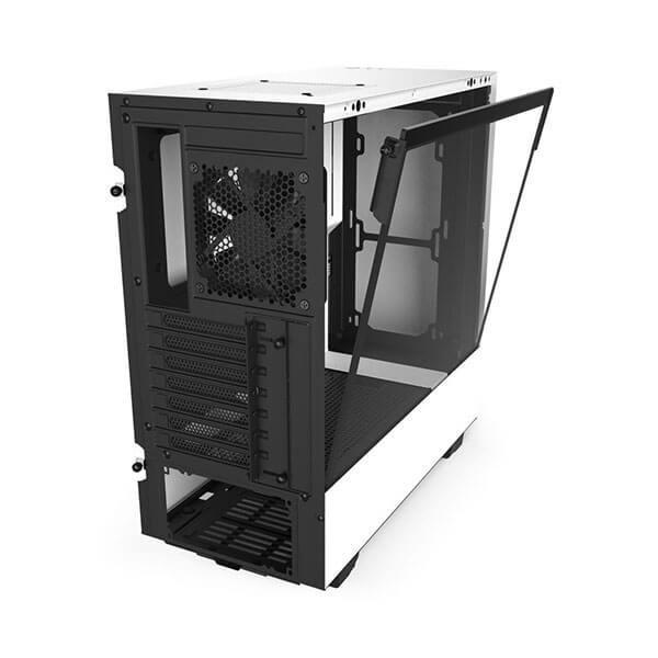 NZXT H510 Compact Mid-Tower ATX Computer Cabinet/Gaming Case with Front USB Type-C Port and 2x120mm Pre-installed Fans  (Matte White)