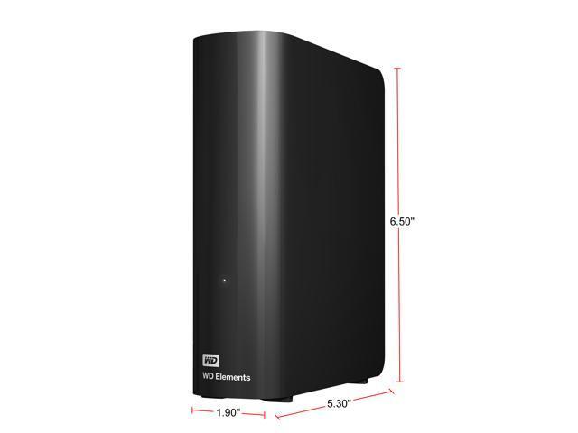 WD Elements 6TB USB 3.0 Desktop Hard Drive Black WDBWLG0060HBK-NESN