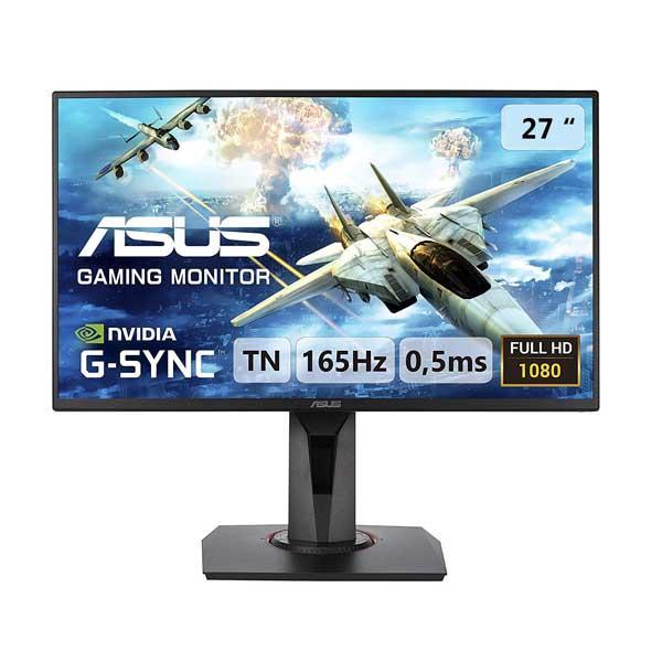 Asus VG278QR - 27 Inch Gaming Monitor (Nvidia G-Sync, 0.5ms Response Time, 165Hz Refresh Rate, Frameless, FHD TN Panel, DVI-D, HDMI, DisplayPort, Speakers)