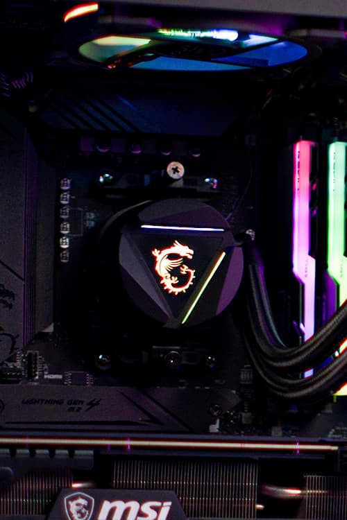 Cooler and memory on a Kuro workstation board