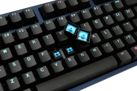 Ducky One 2 Midnight TKL Mechanical Keyboard with Cherry MX Black Key Switches