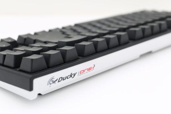Ducky One 2 TKL Backlit White Mechanical Keyboard with Cherry MX Blue Key Switches