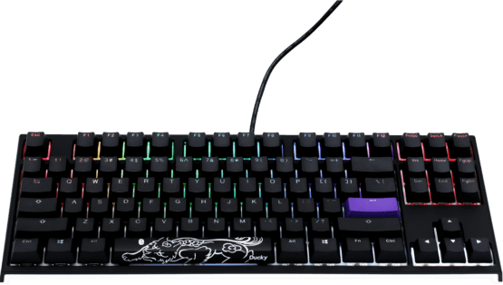 Ducky One 2 RGB TKL Mechanical Keyboard with Cherry MX Blue Key Switches