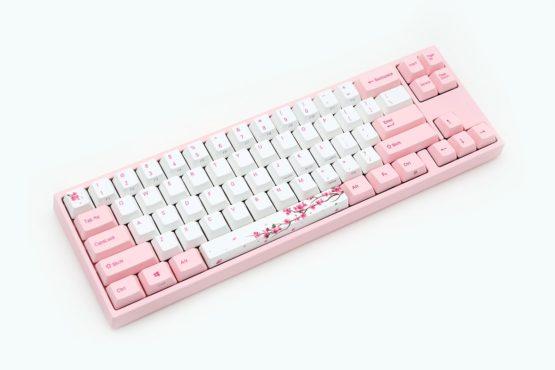 Ducky Miya Pro Sakura Mechanical Keyboard with Cherry MX Blue Key Switches