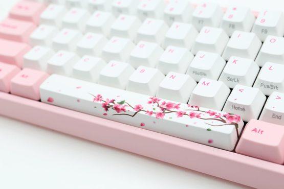 Ducky Miya Pro Sakura Mechanical Keyboard with Cherry MX Red Key Switches