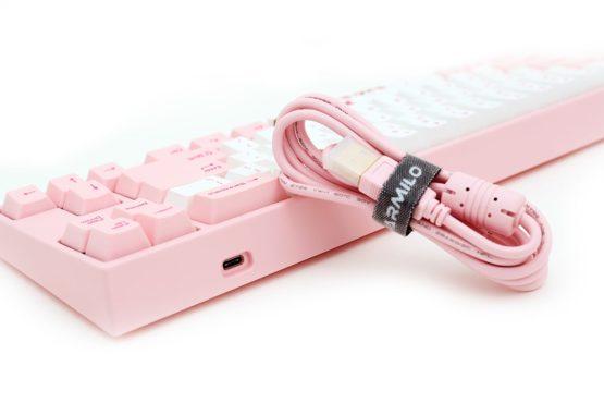 Ducky Miya Pro Sakura Mechanical Keyboard with Cherry MX Red Key Switches
