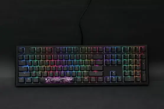 Ducky Shine 7 BlackOut Edition Mechanical Keyboard with Cherry MX Red Key Switches