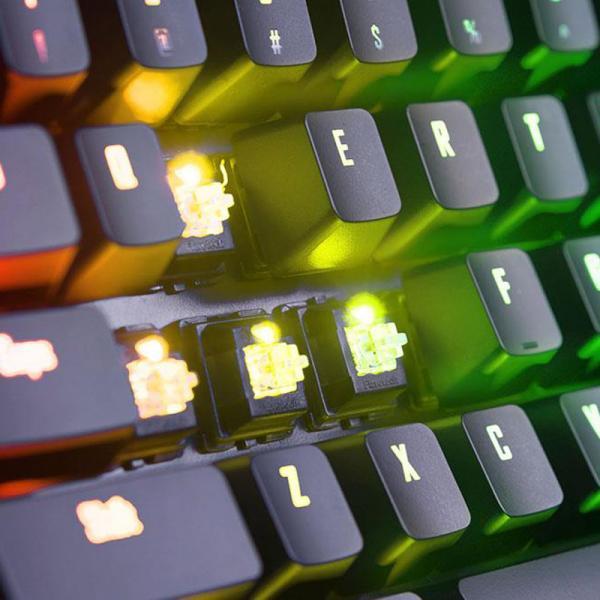 Gigabyte AORUS K9 Optical Blue Mechanical Gaming Keyboard‚ Splashproof‚ Full RGB Backlighting - Swappable Switches‚ Braided Cable‚ Cable Management‚ Floating Key Design