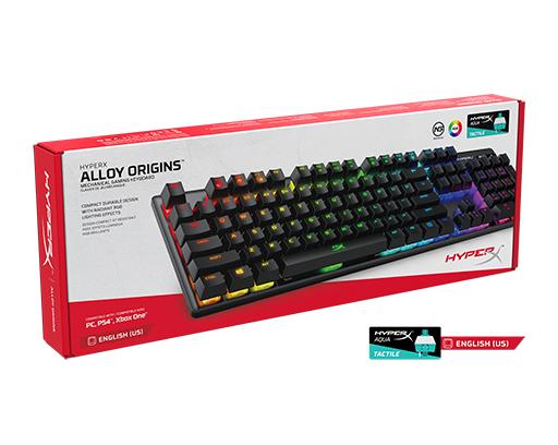 HyperX Alloy Origins Mechanical Keyboard with HyperX Red Key Switches