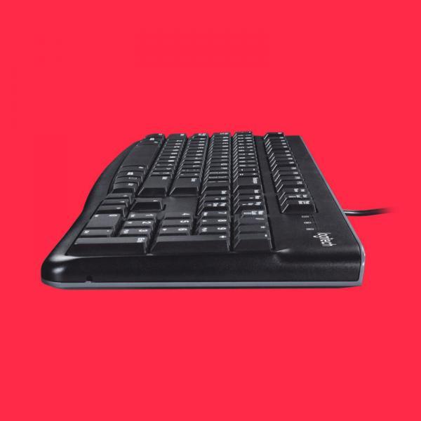 Logitech K120/Full-Size, Spill-Resistant, Curved Space Bar Wired USB Desktop Keyboard