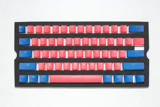 Ducky Red and Blue Pudding Keycaps