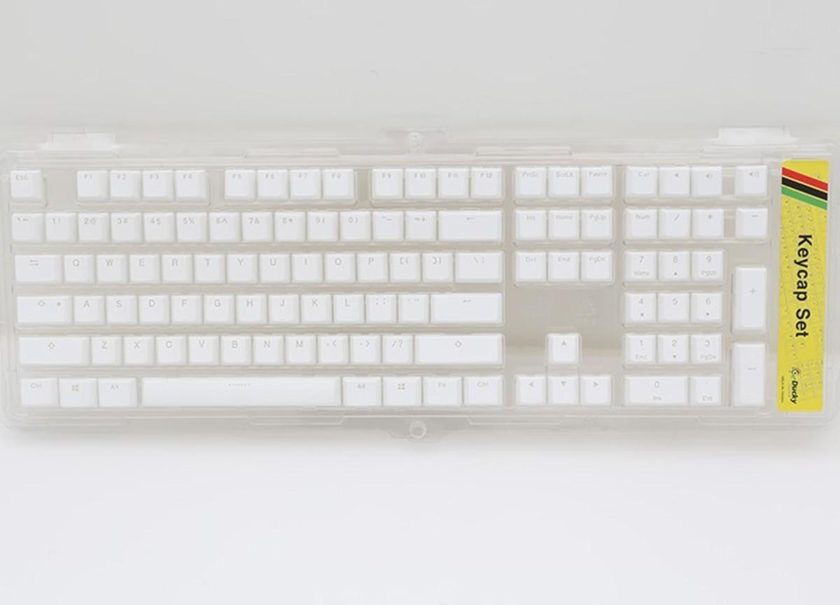 Ducky White Backlight – PBT Double Shot Keycap