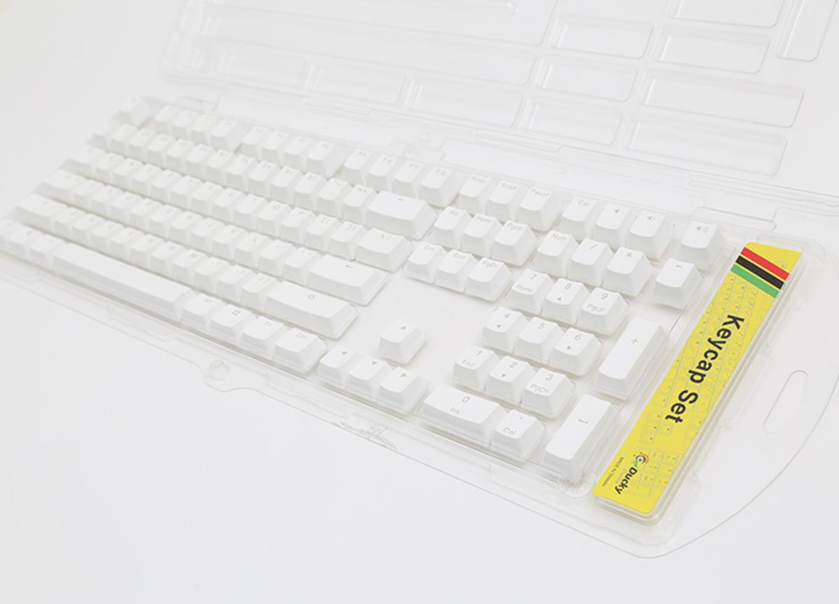 Ducky White Backlight – PBT Double Shot Keycap