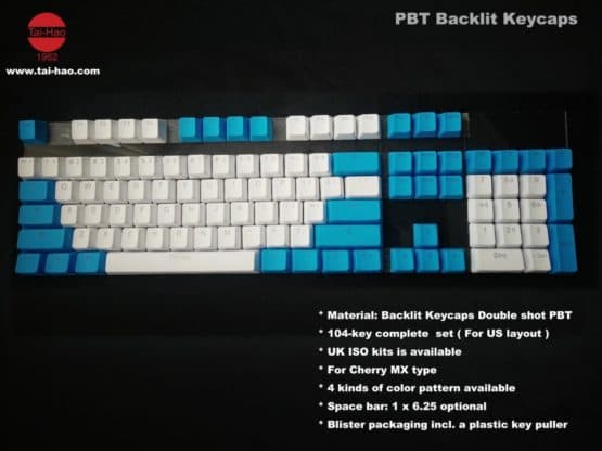 PBT Backlit Double Shot Keycap – Rain Drop