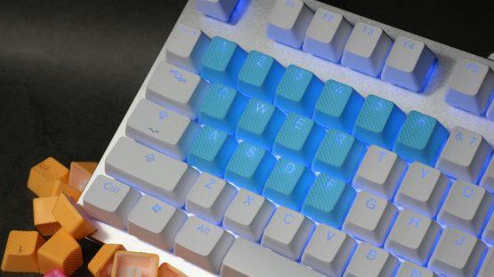 Rubber Gaming Keycap – Neon Blue