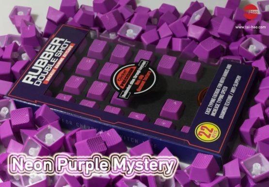 Rubber Gaming Keycap – Neon Purple Mystery