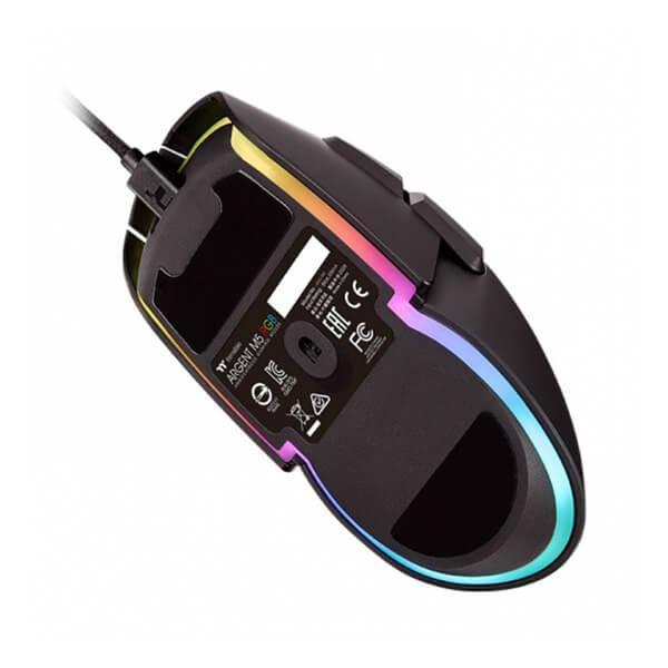 Thermaltake Argent M5 RGB Gaming Mouse Color Software Enabled 8 Customizable Dynamic Lighting Effects PIXART PMW-3389 Optical Sensor