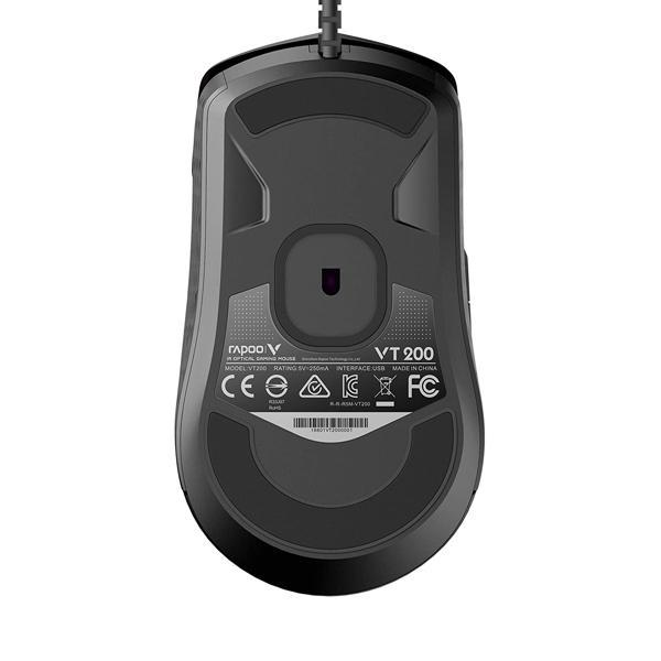 Rapoo VT200 IR Optical Wired Gaming Mouse (6200 DPI, 1000Hz Polling Rate, IR Optical Sensor)