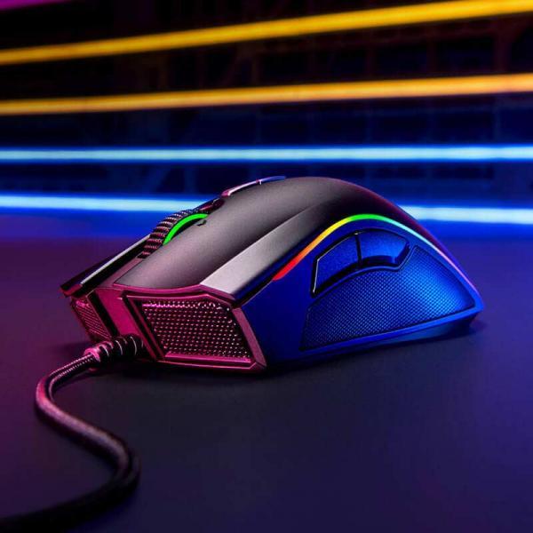 RAZER MAMBA ELITE Ergonomic Wired Gaming Mouse  (16000 DPI, 5G Optical Sensor, RGB Chroma Lighting, 1000Hz Ultrapolling)