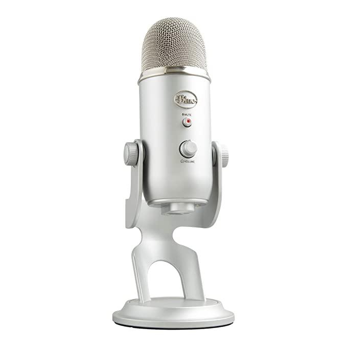 Blue Yeti USB Mic for Recording and Streaming on PC and Mac Silver