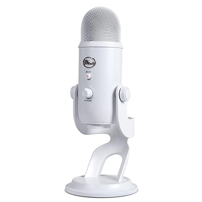 Blue Yeti USB Mic for Recording and Streaming on PC and Mac White Out