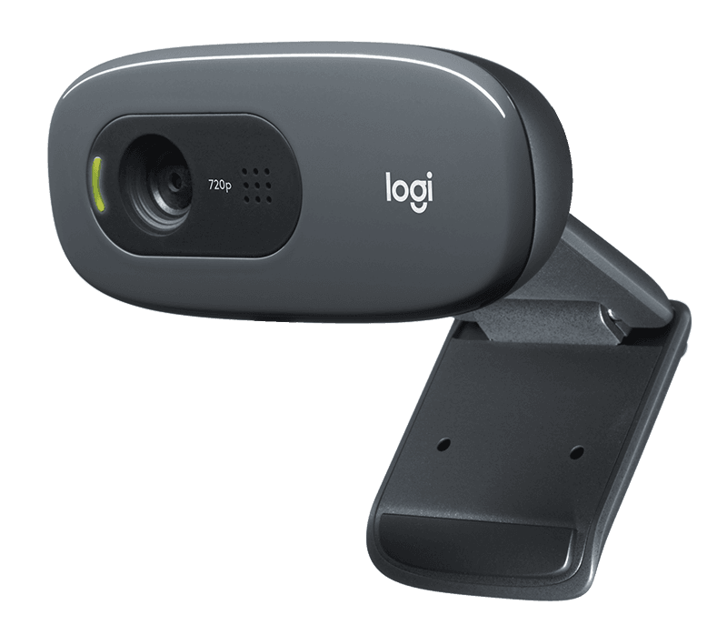 Logitech C270 HD Webcam, HD 720p/30fps, Widescreen HD Video Calling, HD Light Correction, Noise-Reducing Mic