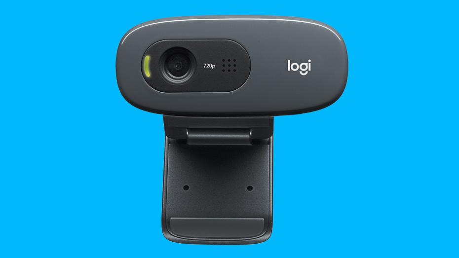 Logitech C270 HD Webcam, HD 720p/30fps, Widescreen HD Video Calling, HD Light Correction, Noise-Reducing Mic