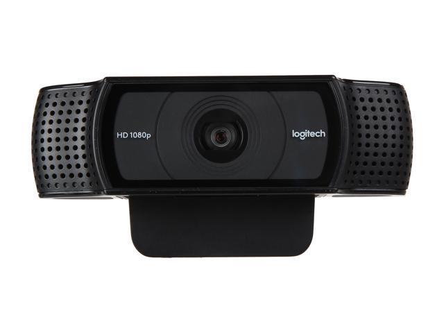 Logitech C920 HD Pro Webcam, Full HD 1080p/30fps Video Calling, Clear Stereo Audio, HD Light Correction, Works with Skype, Zoom, FaceTime, Hangouts, PC/Mac/Laptop/MacBook/Tablet - Black