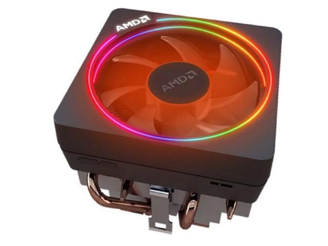 AMD Wraith Prism Socket AM4 4-Pin Connector CPU Cooler With Copper Core Base & Aluminum Heatsink & 4.13-Inch Fan With Pre-Applied Thermal Paste For Desktop PC Computer [RePacked]