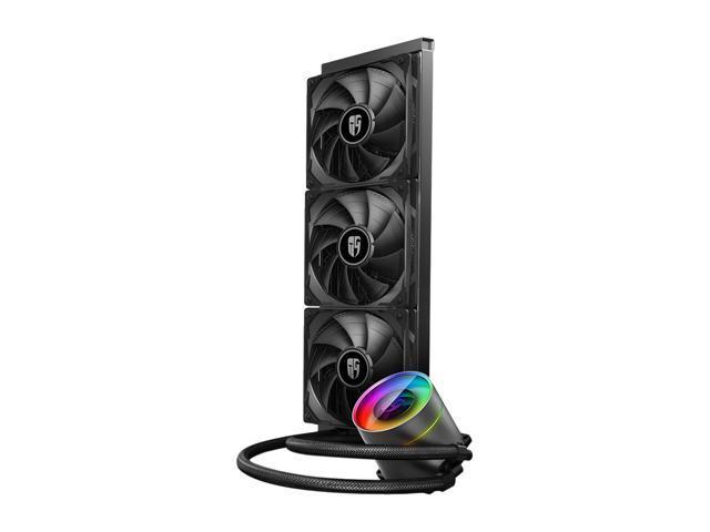 Deepcool Castle 360EX, Addressable RGB AIO Liquid CPU Cooler, Anti-Leak Technology Inside, Cable Controller and 5V ADD RGB 3-Pin Motherboard Control, TR4/AM4 Supported