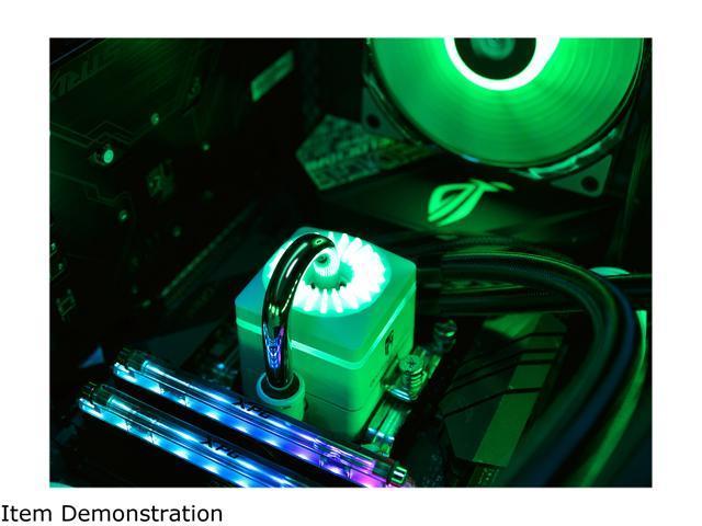 Deepcool Gamer Storm CAPTAIN 240X WHITE, RGB AIO Liquid CPU Cooler, White LED Waterblock, 240mm Radiator, Anti-Leak Technology Inside, 12V RGB 4-Pin Motherboard Control, TR4/AM4 Compatible