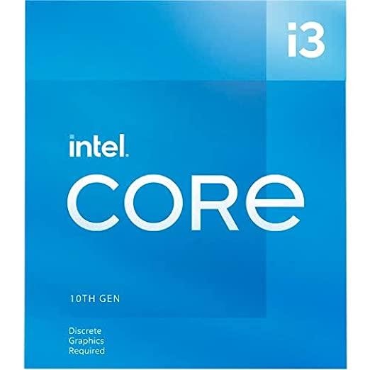 Intel Core 10th Gen i3 10105F Desktop Processor 4 Cores up to 4.4GHz Without Processor Graphics LGA 1200 (Intel 400 Series Chipset) 65W