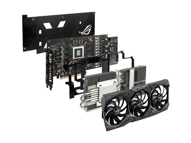 Asus ROG STRIX Radeon RX 5600 XT ROG-STRIX-RX5600XT-T6G-GAMING 6GB 192-Bit GDDR6 PCI Express 4.0 HDCP Ready Video Card