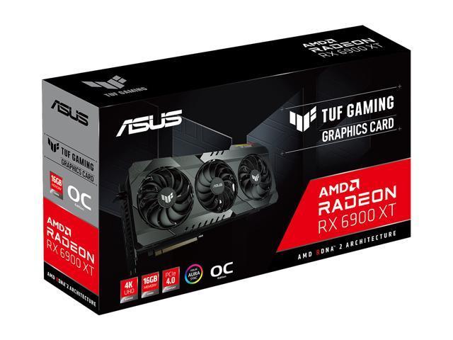 Asus TUF Gaming Radeon RX 6900 XT TUF-RX6900XT-O16G-GAMING 16GB 256-Bit GDDR6 PCI Express 4.0 HDCP Ready CrossFireX Support Video Card