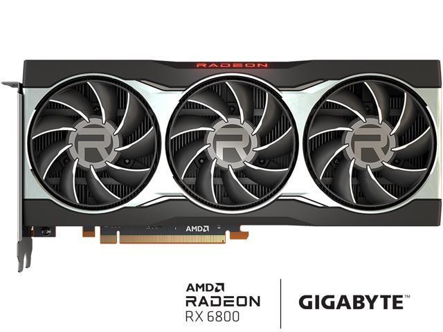 Gigabyte Radeon RX 6800 DirectX 12 Ultimate GV-R68-16GC-B Video Card 16GB of GDDR6 Memory, Powered by AMD RDNA 2, HDMI 2.1