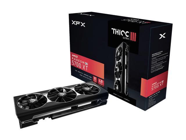 XFX RX 5700 XT THICC III ULTRA 8GB BOOST UP TO 2025 MHz GDDR6 3xDP HDMI Video Card