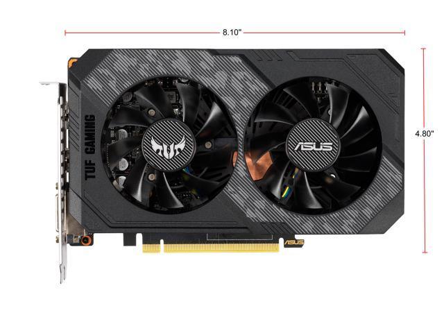 Asus TUF Gaming GeForce GTX 1660 Overclocked 6GB Dual-fan Edition HDMI DP DVI Gaming Graphics Card (TUF-GTX1660-O6G-GAMING)