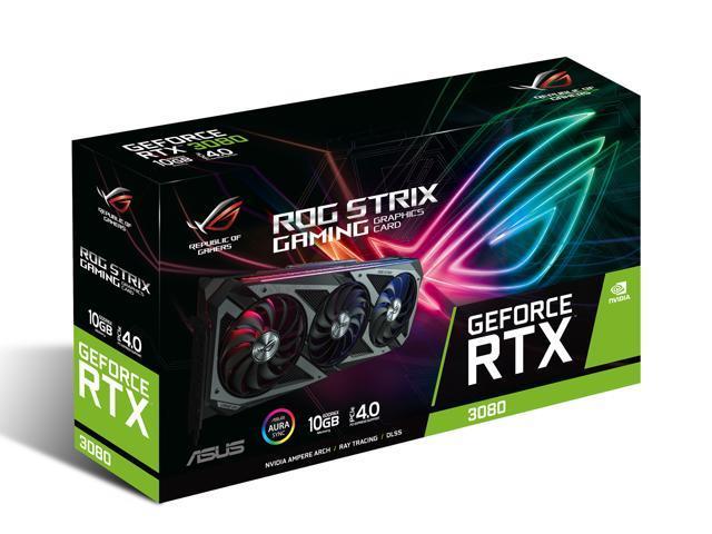 Asus ROG Strix GeForce RTX 3080 DirectX 12 ROG-STRIX-RTX3080-O10G-GAMING 10GB 320-Bit GDDR6X PCI Express 4.0 x16 HDCP Ready Video Card
