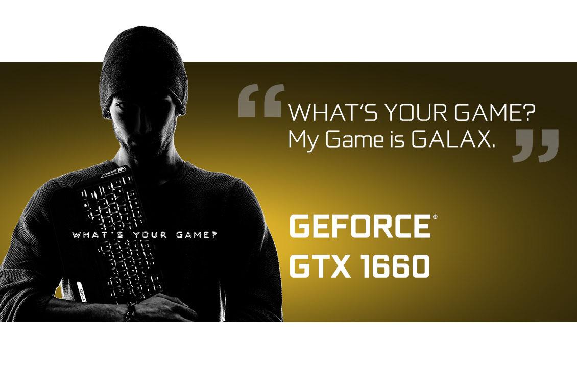 Galax GeForce GTX 1660 (1-Click OC) 6GB GDDR5 192-bit Gaming Graphics Card