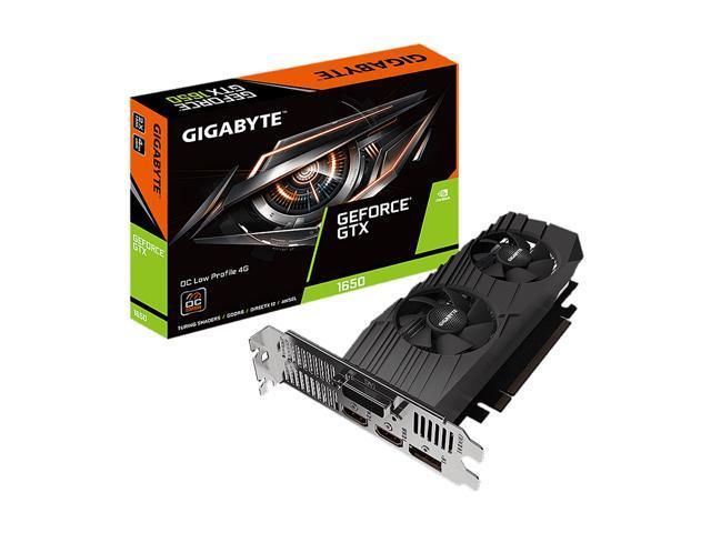 Gigabyte GeForce GTX 1650 DirectX 12 GV-N1656OC-4GL 4GB 128-Bit GDDR6 PCI Express 3.0 x16 Low Profile Ready Video Card