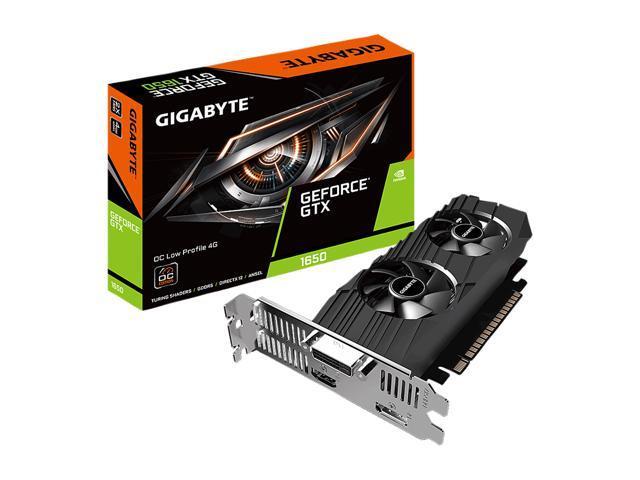 Gigabyte GeForce GTX 1650 DirectX 12 GV-N1650OC-4GL 4GB 128-Bit GDDR5 PCI Express 3.0 x16 Low Profile Video Card