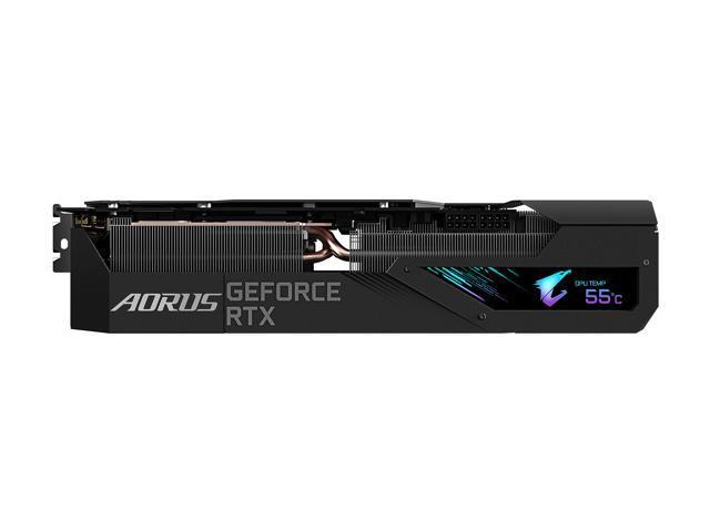 Gigabyte AORUS GeForce RTX 3090 DirectX 12 GV-N3090AORUS M-24GD 24GB 384-Bit GDDR6X PCI Express 4.0 x16 SLI Support ATX Video Card