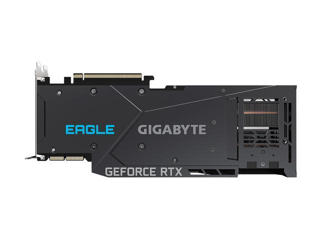 Gigabyte GeForce RTX 3090 DirectX 12 GV-N3090EAGLE OC-24GD 24GB 384-Bit GDDR6X PCI Express 4.0 x16 SLI Support ATX Video Card
