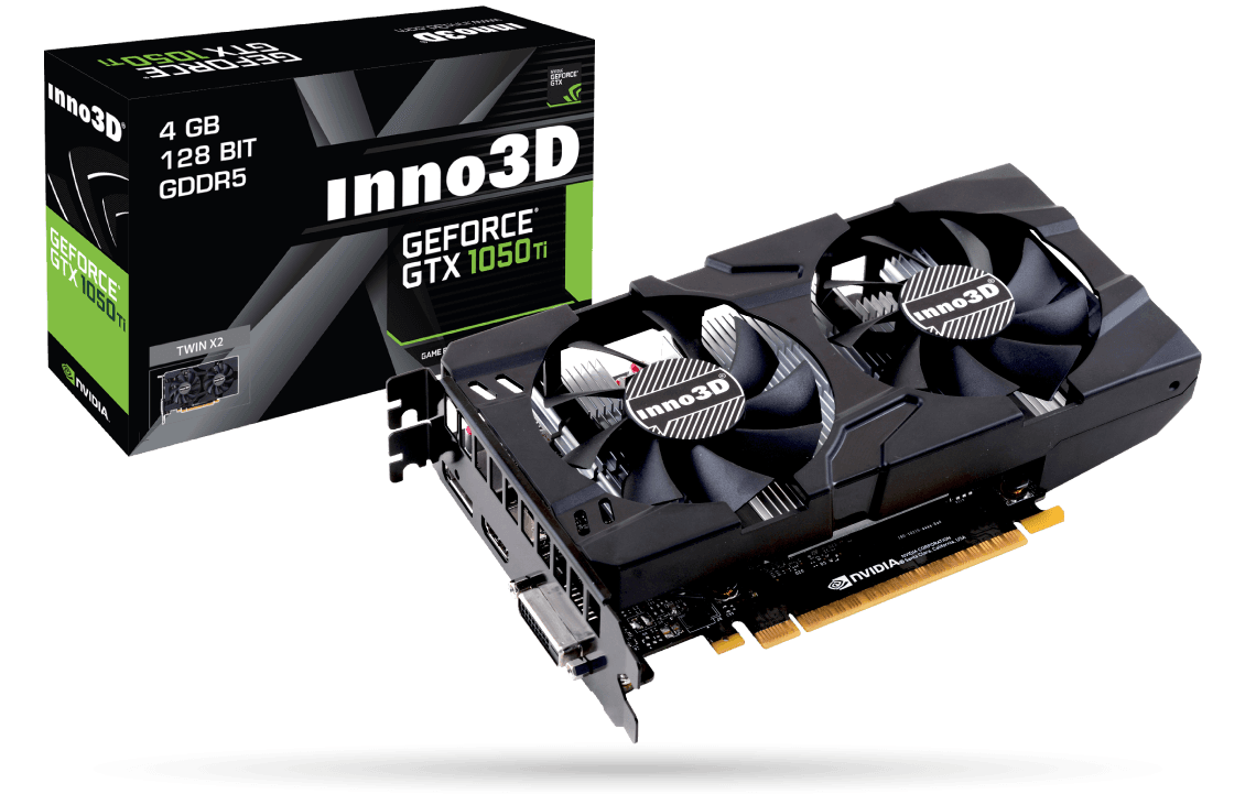 Inno3d GeForce GTX 1050 Ti X2 4GB 128-bit GDDR5 Graphics Card